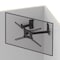 Barkan Barkan 13 - 90 inch Full Motion - 4 Movement Long Dual Arm Flat / Curved TV Wall Mount White BM464LW - alternate 3